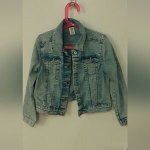 H&M Girls Light Blue Denim Jacket